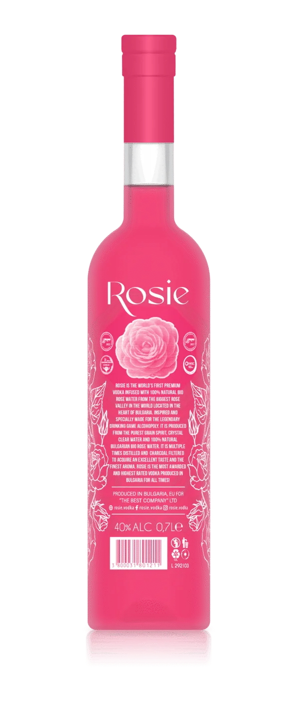 Vodka Rosie Premium with BIO rose water - Image 2